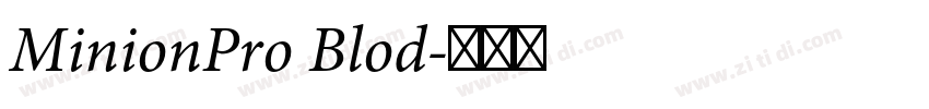 MinionPro Blod字体转换